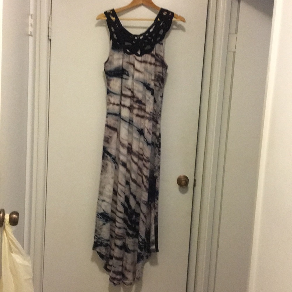 Tie dyed maxi dress/swim coverup